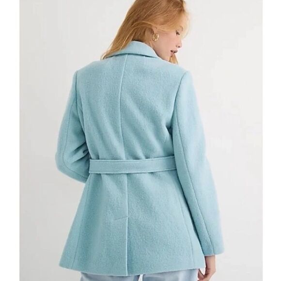 J.Crew Wrap Blazer-Jacket in Dusty
Shale Blue Italian Boiled Wool Size 6 / NWOT - Picture 5 of 8